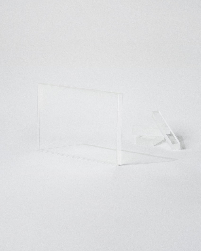 Acryl trofee in VITRA CUSTOM A4 rechthoekige Plaquette-formaat om te personaliseren Sustain Awards